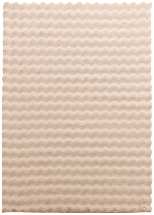 Tapis en fausse fourrure taupe à bulles avec envers en mousse à mémoire de forme – 7' x 10' | Tapis Bubble en fausse fourrure taupe avec revers en mousse à mémoire de forme - 7 pi x 10 pi | BUBBTP08