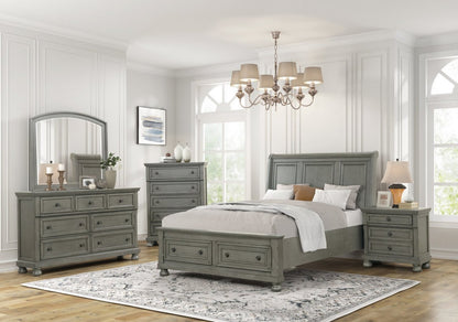 Miroir de commode de chambre à coucher Chelsea - Gris | Miroir de commode de chambre à coucher Chelsea - gris