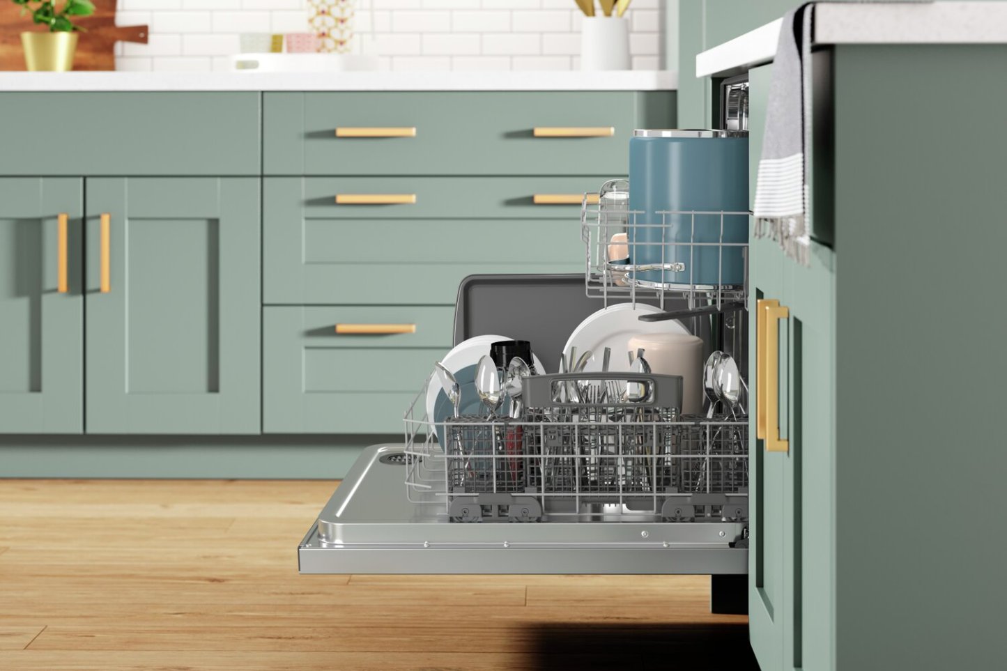 Lave-vaisselle Whirlpool 24 50 dBA encastrable à commande supérieure - Acier inoxydable résistant aux empreintes digitales - WDT74… | Lave-vaisselle encastré Whirlpool de 24 po et de 50 dBA avec commandes sur le dessus - acier inoxyda…