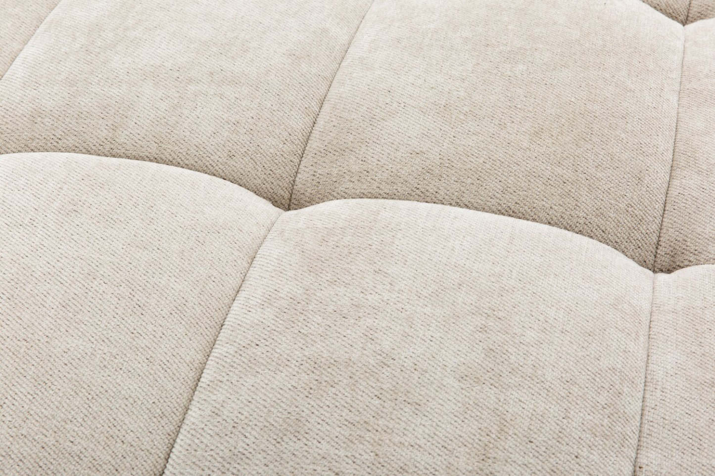 Kort & Co. Causeuse modulaire Oaklyn de 77 po en tissu avec coussins de siège capitonnés - beige