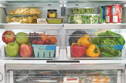 Réfrigérateur Frigidaire Gallery de 22,6 pi³ et de 36 po de profondeur comptoir à portes françaises - Acier inoxydable résistant aux traces…