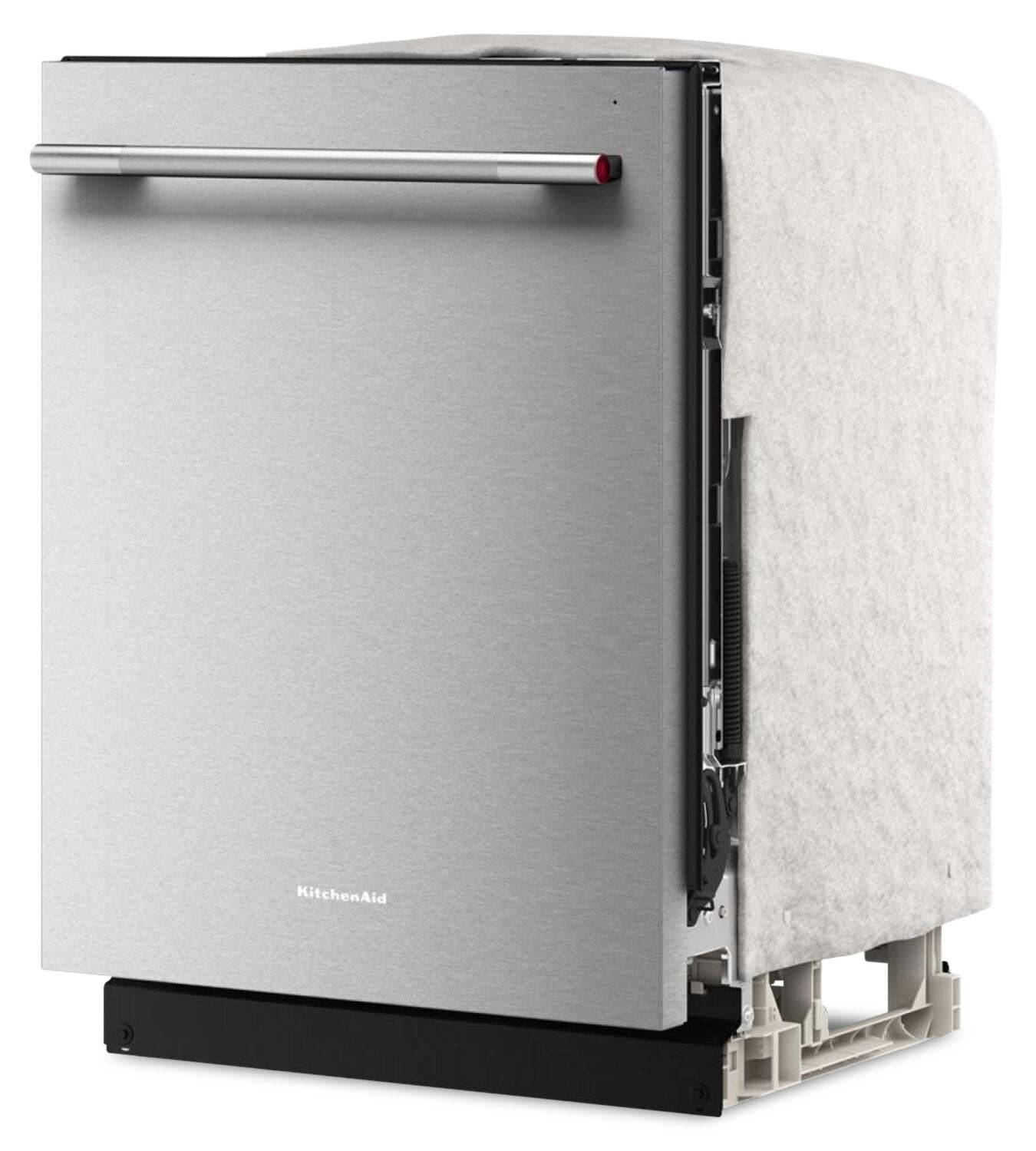 Lave-vaisselle KitchenAid de 24 po et de 44 dBA avec troisième panier 360° Max JetsMC - acier inoxydable PrintShieldMC - KDTS424SPS