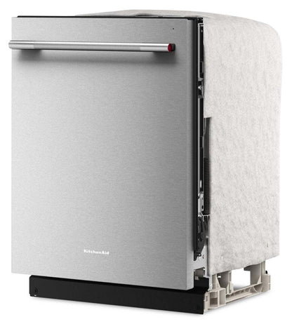 Lave-vaisselle KitchenAid de 24 po et de 44 dBA avec troisième panier 360° Max JetsMC - acier inoxydable PrintShieldMC - KDTS424SPS