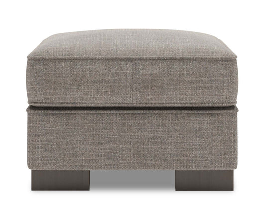 Fabriqué au Canada Canapé personnalisable Lab Track 24 en tissu d'apparence lin - Luna gris fumée | Pouf Track de Sofa Lab de 24 po fabriqué au Canada en tissu d'apparence lin - gris Luna Smoke | TR802391