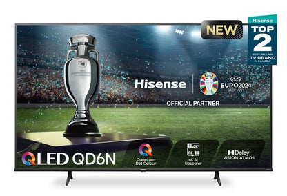 Téléviseur intelligent QLED Hisense UHD 4K de 65 po à 60 Hz avec HDR10+, Dolby VisionMC et Google TVMC (65QD6N)
