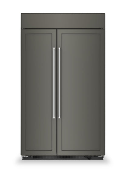 Réfrigérateur KitchenAid de 30 pi³ et de 48 po à compartiments juxtaposés - panneau personnalisable - KBSN708MPA | KitchenAid 48 30 Cu. Fort. Réfrigérateur côte à côte - Prêt pour les panneaux…