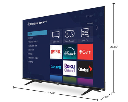 Téléviseur intelligent Westinghouse 42 1080p avec Roku TVMC