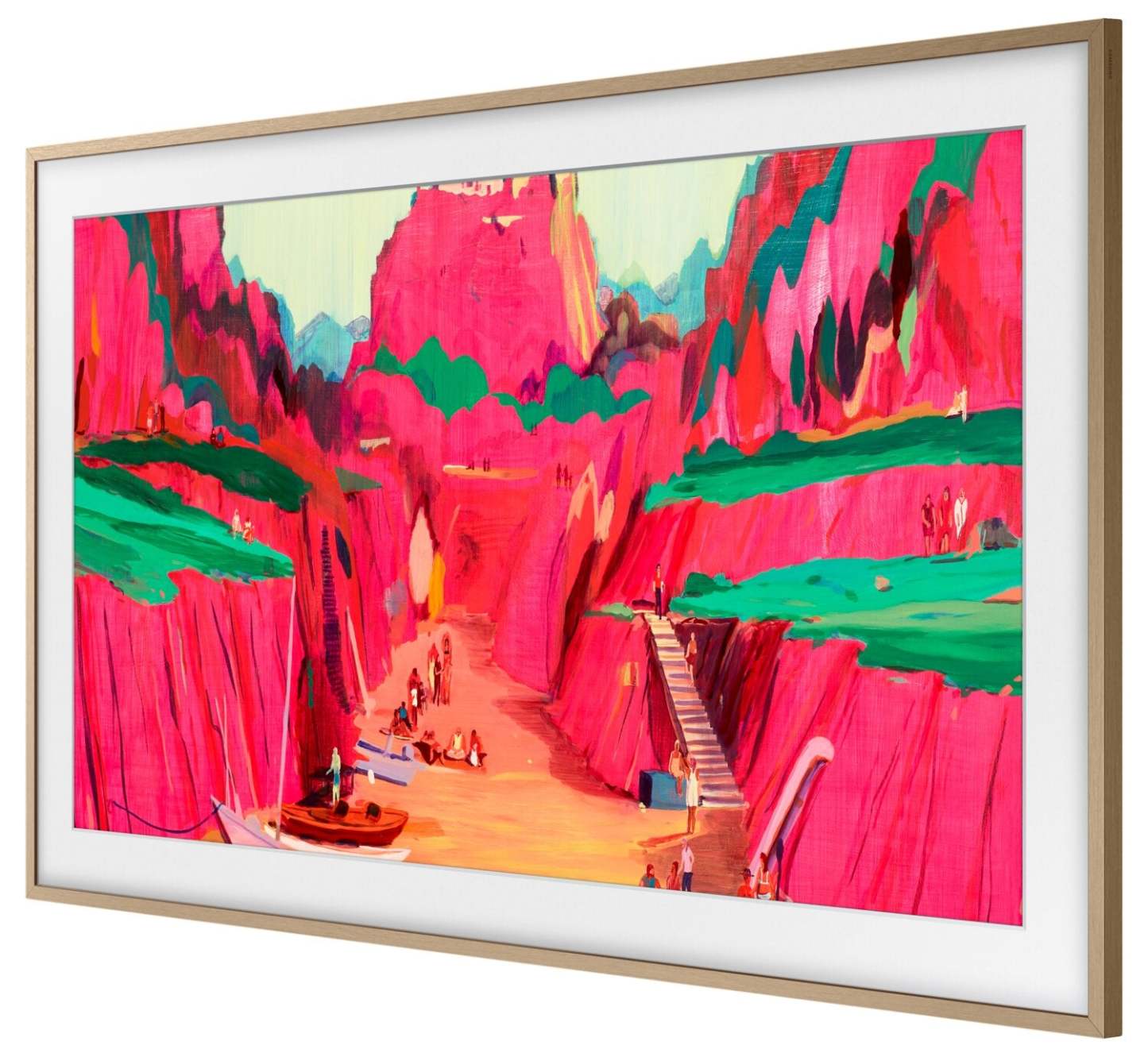 Cadre décoratif personnalisable pour téléviseur The Frame Pro de 85 po de Samsung - teck moderne