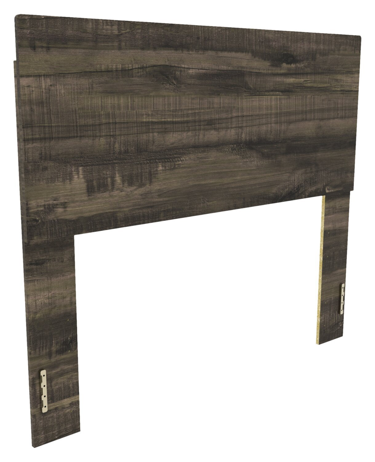 Lit à panneaux Riley avec tête de lit et cadre pour enfants, fabriqué au Canada, gris - Pleine grandeur | Lit à panneaux Riley avec tête de lit et cadre de lit pour enfants, fabriqué au Canada, gris - format lit double