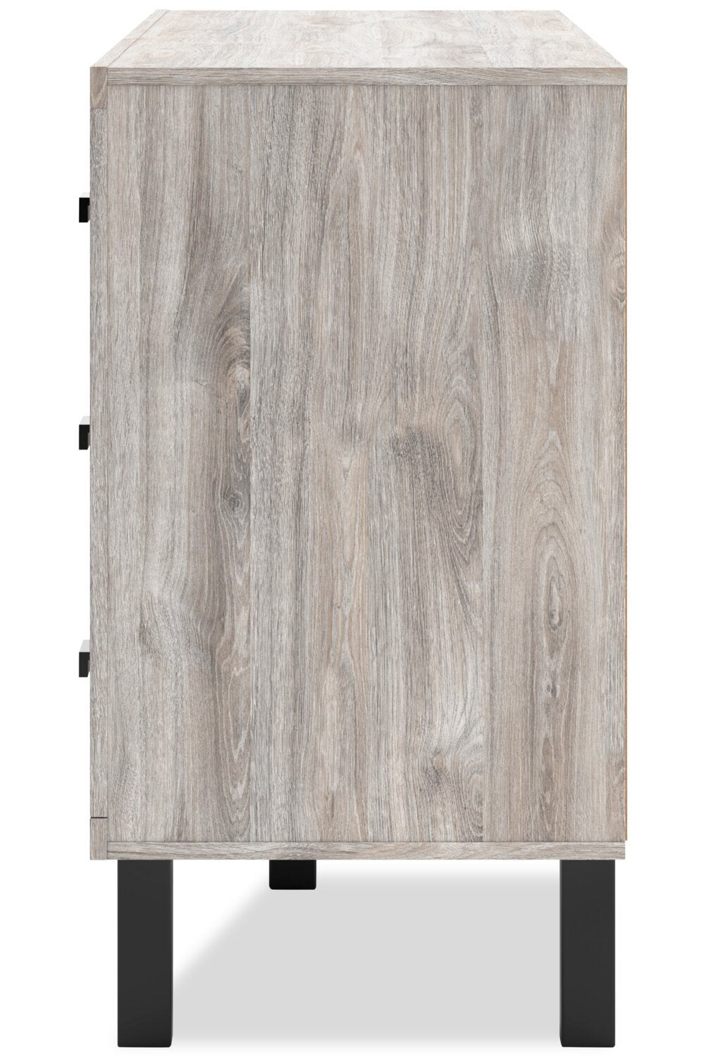 Commode Zen de 62 po (L) x 35,6 po (H) à 6 tiroirs pour la chambre à coucher - grise