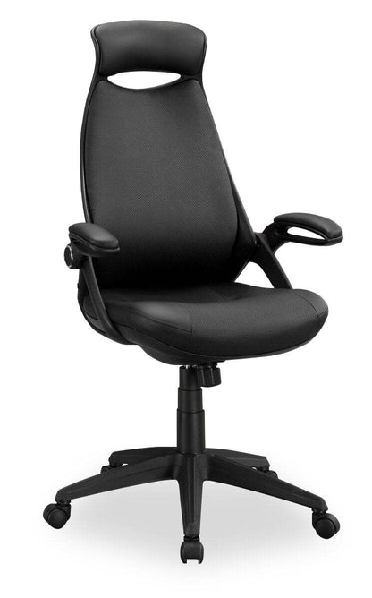 Kegan 28 Executive Faux Leather Office Chair - Noir | Fauteuil président Kegan de 28 po en similicuir - noir