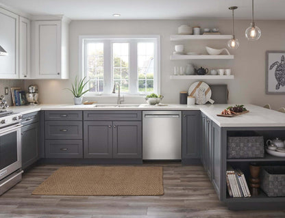 Lave-vaisselle encastré KitchenAid de 24 po et de 39 dBA avec commandes à l’avant et 3e panier - acier inoxydable PrintShield…