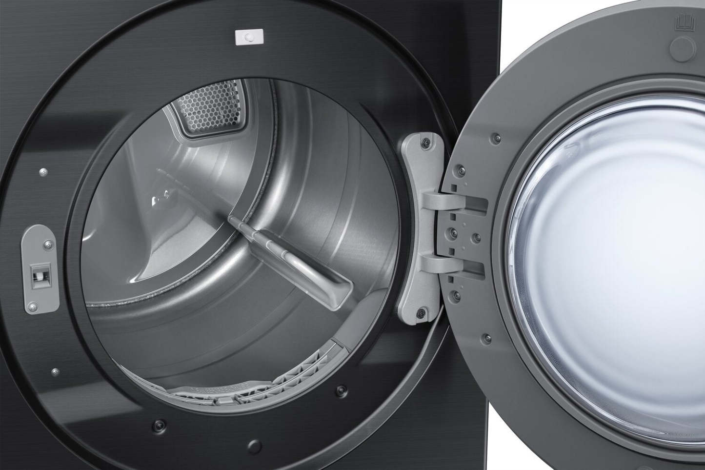 Samsung 7,6 pi³ Sécheuse électrique avec vapeur - Acier inoxydable noir - Superposable - DVE53BB8700VAC | Sécheuse électrique Samsung de 7,6 pi³ avec vapeur - acier inoxydable noir - superposable - DVE53BB8…