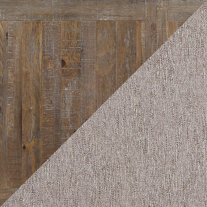 Chaise de salle à manger en cèdre avec tissu en polyester, bois de pin - Beige | Chaise de salle à manger Cèdre en tissu de polyester et en pin - beige