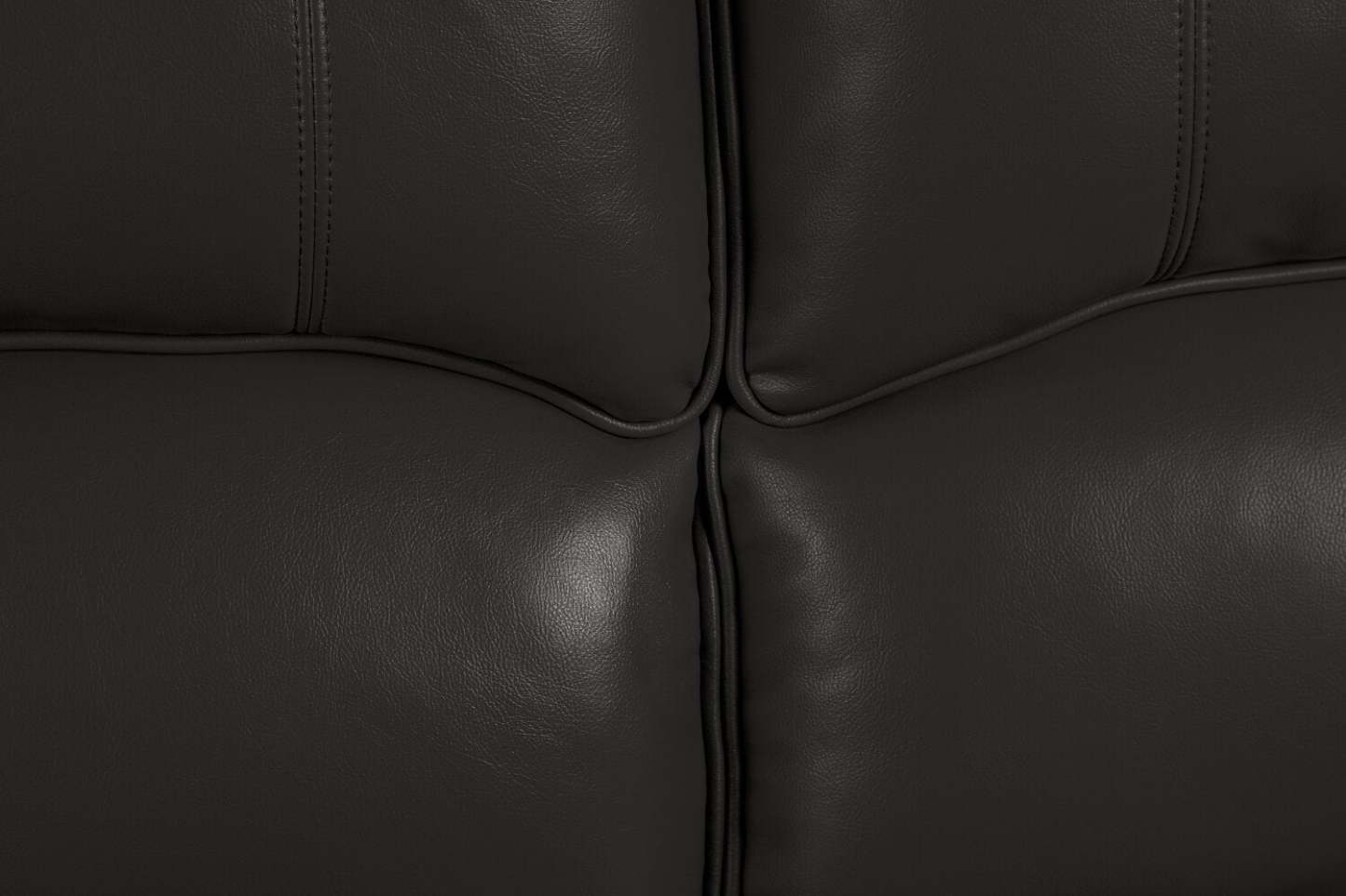 Causeuse inclinable Chandler de 60 po en tissu d'apparence cuir - gris