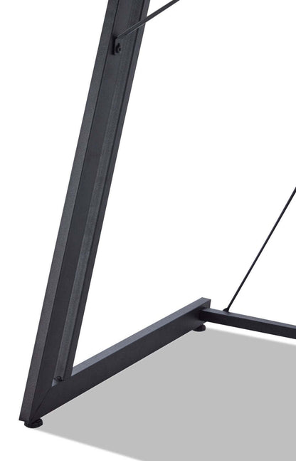 Sparta 48 Gaming Office Desk with Raised Monitor Shelf - Black with Red Accents|Bureau de jeu Sparta de 48 po avec tablette surélevée pour moniteur - noir avec touches de rouge