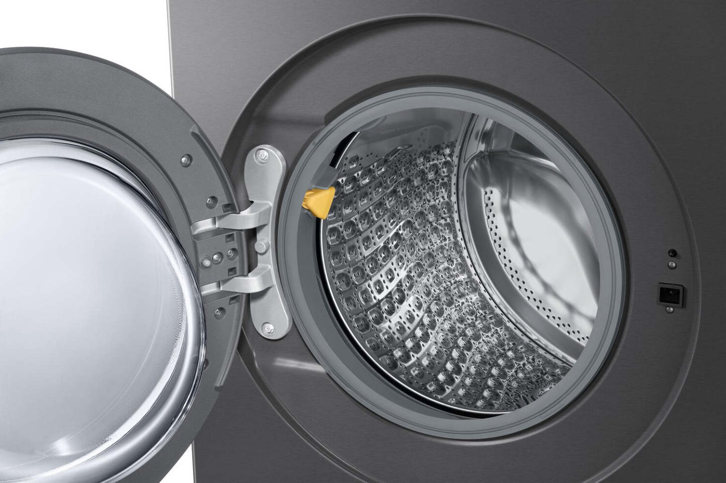 Samsung Bespoke 6.1 Cu. Ft. Laveuse à chargement frontal avec détection de tissu par IA – Acier foncé - WF90F53ADSA5 | Laveuse Bespoke de Samsung  à chargement frontal de 6,1 pi3 avec détecteur de tissu par IA - acier foncé - WF90F53ADSA5