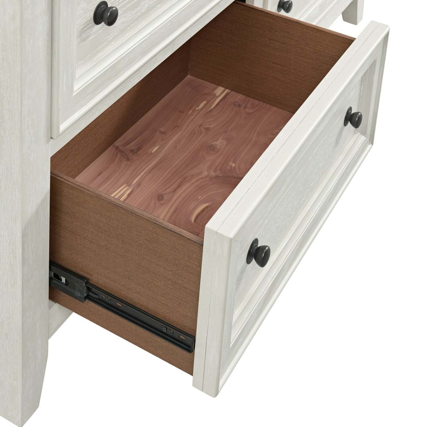 Commode Casa de 8 tiroirs pour la chambre à coucher, 54 po (l) x 44 po (H), en bois - blanche