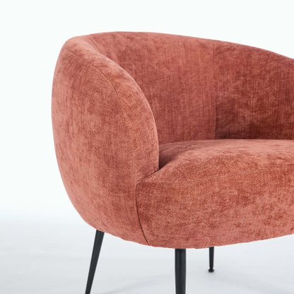 Fauteuil d'appoint en tissu bouclé Nova 28.7 - Orange | Fauteuil d'appoint Nova de 28,7 po en tissu bouclé - orange