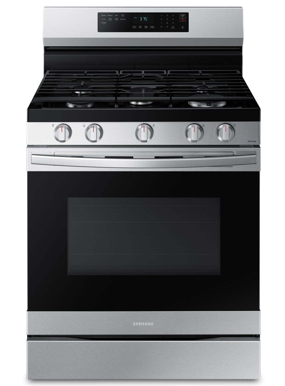 Cuisinière intelligente à gaz amovible Samsung de 6 pi³ avec friture à air - acier inoxydable - NX60A6511SS/AA | Samsung 6 Cu. Ft. Smart Gas Free Standing Range with Air Fry - Stainless Steel - NX60…