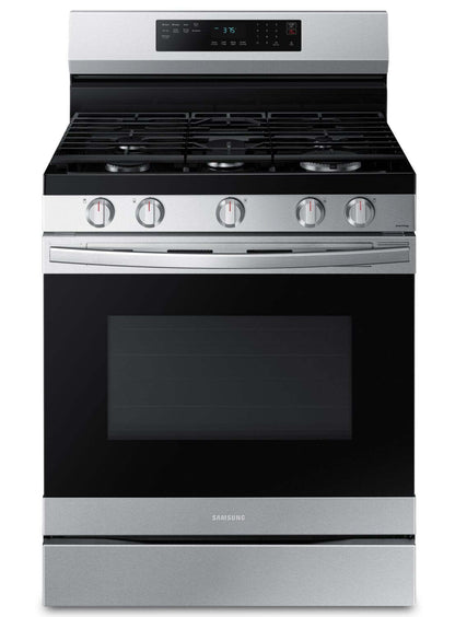 Cuisinière intelligente à gaz amovible Samsung de 6 pi³ avec friture à air - acier inoxydable - NX60A6511SS/AA | Samsung 6 Cu. Ft. Smart Gas Free Standing Range with Air Fry - Stainless Steel - NX60…