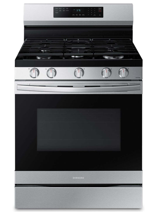 Cuisinière intelligente à gaz amovible Samsung de 6 pi³ avec friture à air - acier inoxydable - NX60A6511SS/AA | Samsung 6 Cu. Ft. Smart Gas Free Standing Range with Air Fry - Stainless Steel - NX60…