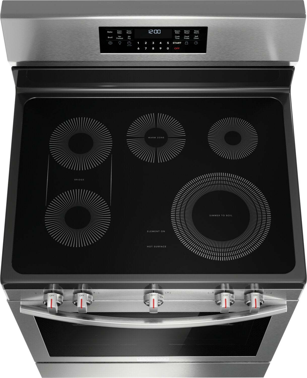 Cuisinière électrique Frigidaire Gallery de 5,3 pi³ avec convection totale et friture à air - acier résistant aux taches …