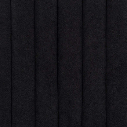 Ensemble de salle à manger Vega 7 pièces avec table de 82 po (L), imitation de marbre, piètement piédestal et 6 chaises - noir et blanc