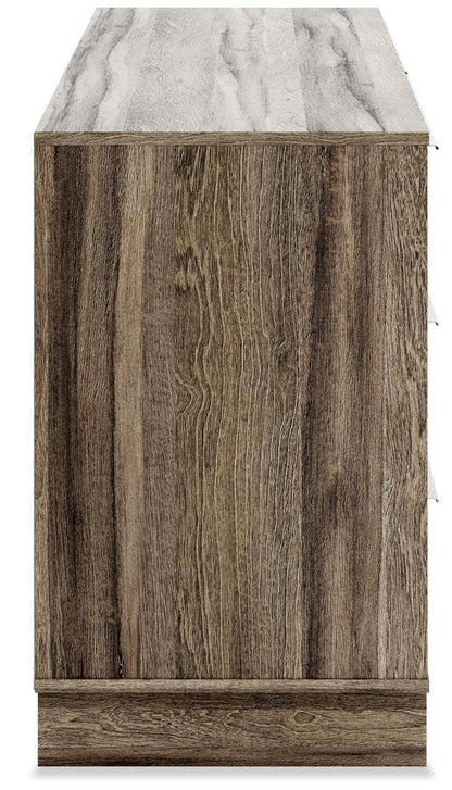 Commode à 6 tiroirs pour chambre à coucher Arik, 59 L x 30,8 H - Marron | Commode Arik de 59 po (L) x 30,8 po (H) à 6 tiroirs pour la chambre à coucher - brune