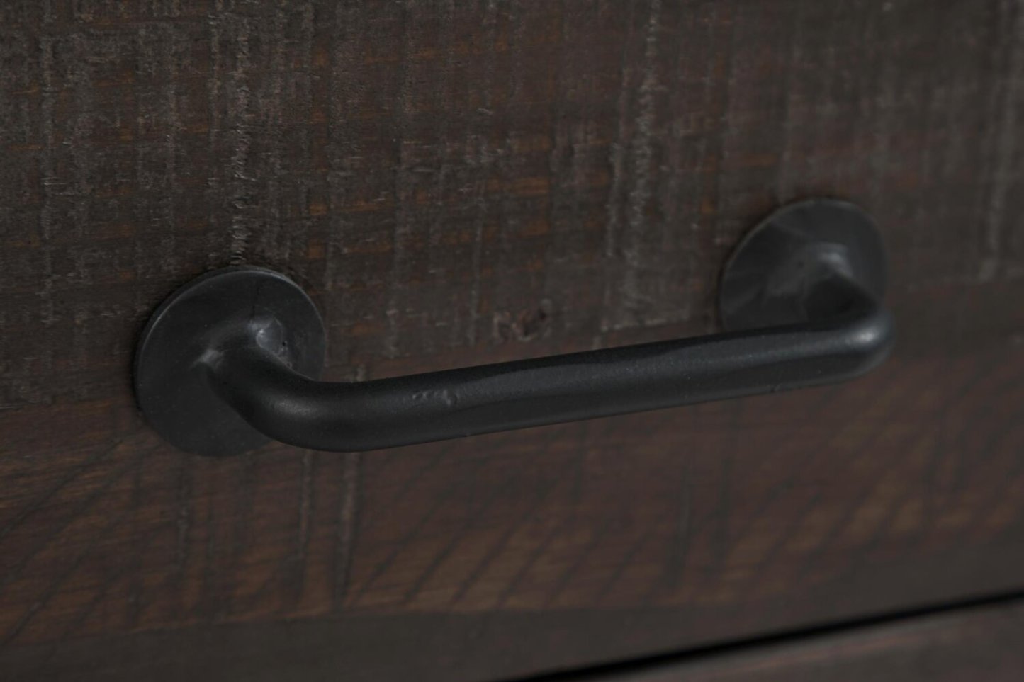 Morgan 16 Rustic Powered Chairside Table with Storage - Dark Brown with Reclaimed Wood|Table de fauteuil rustique Morgan de 16 po avec rangement - brun foncé avec bois recyclé