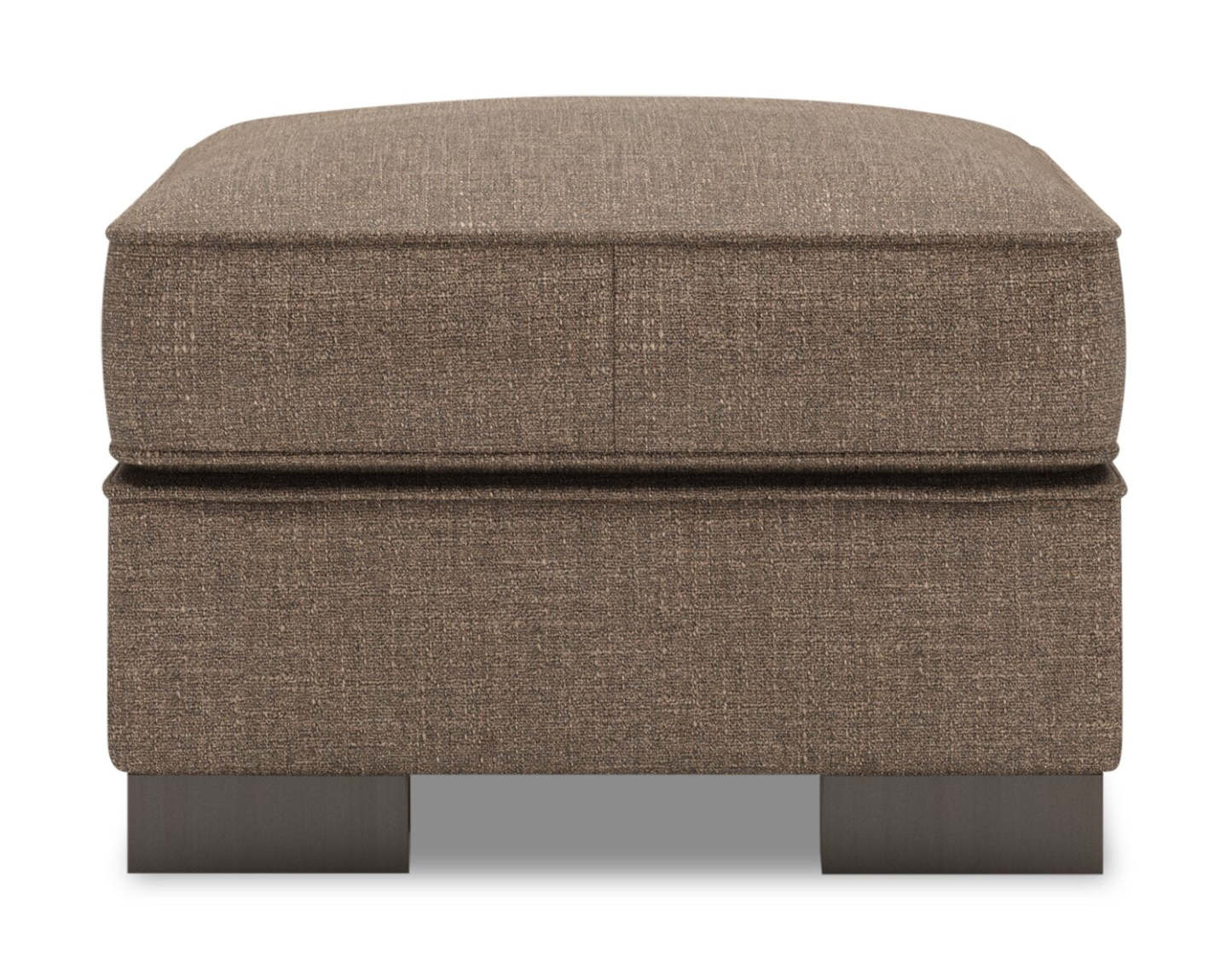 Fabriqué au Canada Pouf personnalisable Sofa Lab Track 24 en tissu d'apparence lin - Luna Praline Brown | Pouf Track de Sofa Lab de 24 po fabriqué au Canada en tissu d'apparence lin - brun Luna Praline | TR802591