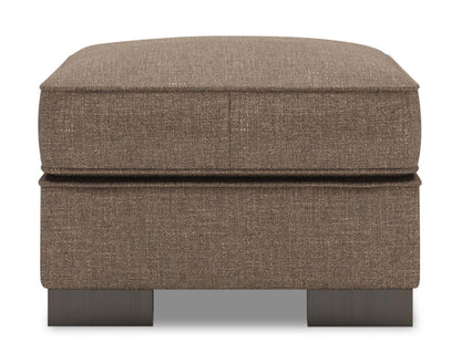 Fabriqué au Canada Pouf personnalisable Sofa Lab Track 24 en tissu d'apparence lin - Luna Praline Brown | Pouf Track de Sofa Lab de 24 po fabriqué au Canada en tissu d'apparence lin - brun Luna Praline | TR802591