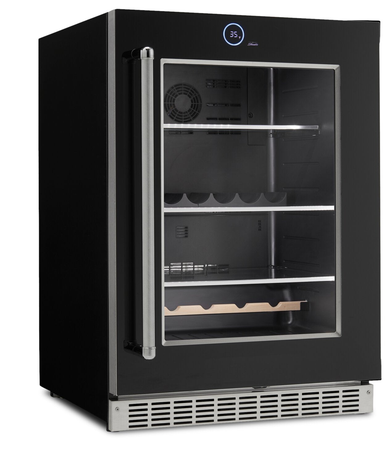 Silhouette Reserve 23.9 5 Cu. Ft. Single-Door Beverage Centre - Black - SRVBC050R | Refroidisseur à boissons Reserve de Silhouette de 5 pi³ et de 23,9 po à 1 porte - noir - SRVBC050R