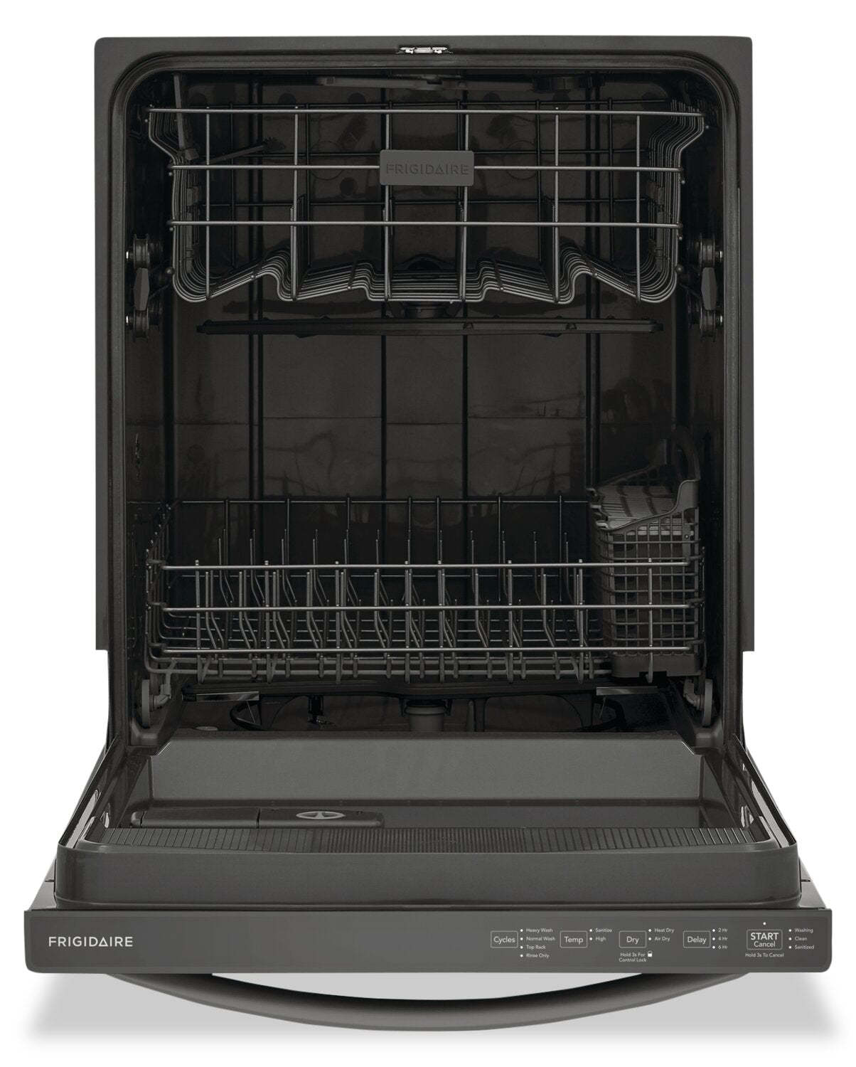 Frigidaire Lave-vaisselle encastrable à commande supérieure 24 52 dBA - Acier inoxydable noir - FDPH4316AD | Lave-vaisselle encastré Frigidaire de 24 po et de 52 dBA avec commandes sur le dessus - acier inoxyd…