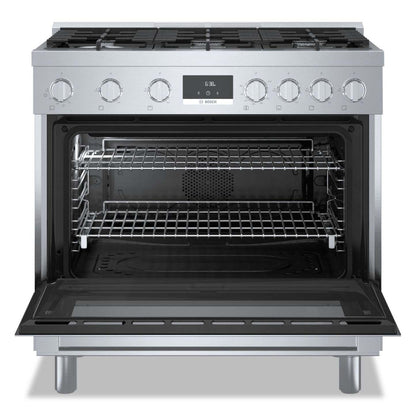 Cuisinière à gaz amovible Bosch de série 800 de 3,4 pi3 de style industriel - HGS8655UC | HGS8655U