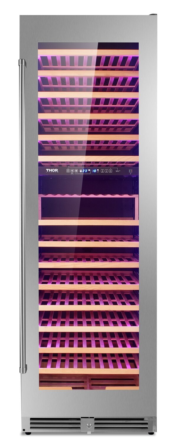 Réfrigérateur Thor de 16,1 pi³ et de 24 po à 1 porte - acier inoxydable - TWC2403DI | Thor 24 16.1 Cu. Ft. Single-Door Refrigerator - Stainless Steel - TWC2403DI