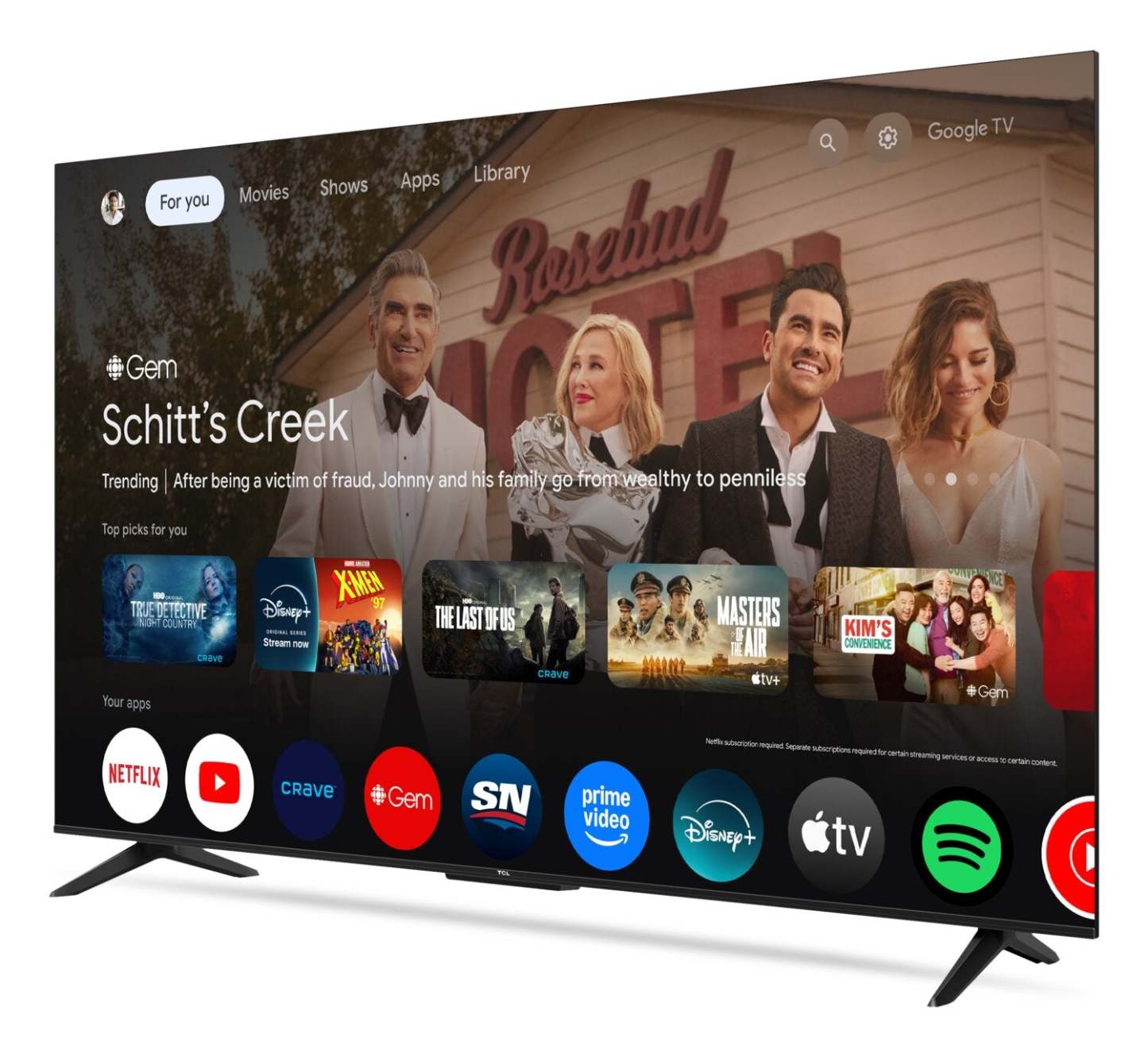 Téléviseur intelligent Google TCL 55 S45K 4K UHD | Téléviseur intelligent TCL S45K UHD 4K de 55 po avec Google TVMC
