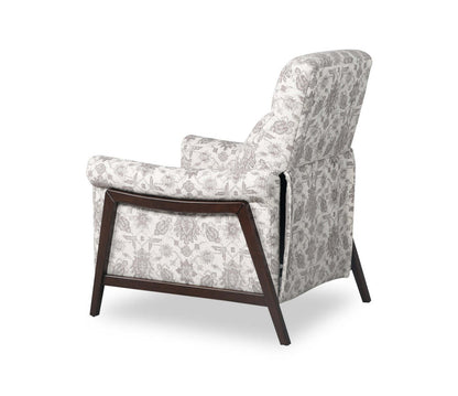 Fauteuil à inclinaison par poussée Mallie de 32 po en tissu chenille - ardoise multicolore Limbu