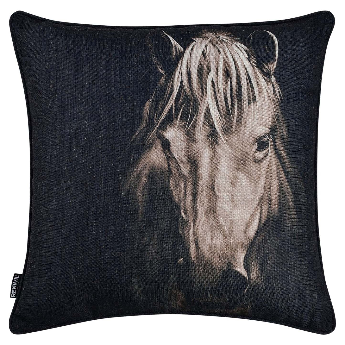 Coussin décoratif cheval mystique - brun | Mystical Horse Accent Pillow - Brown | FL1357DP