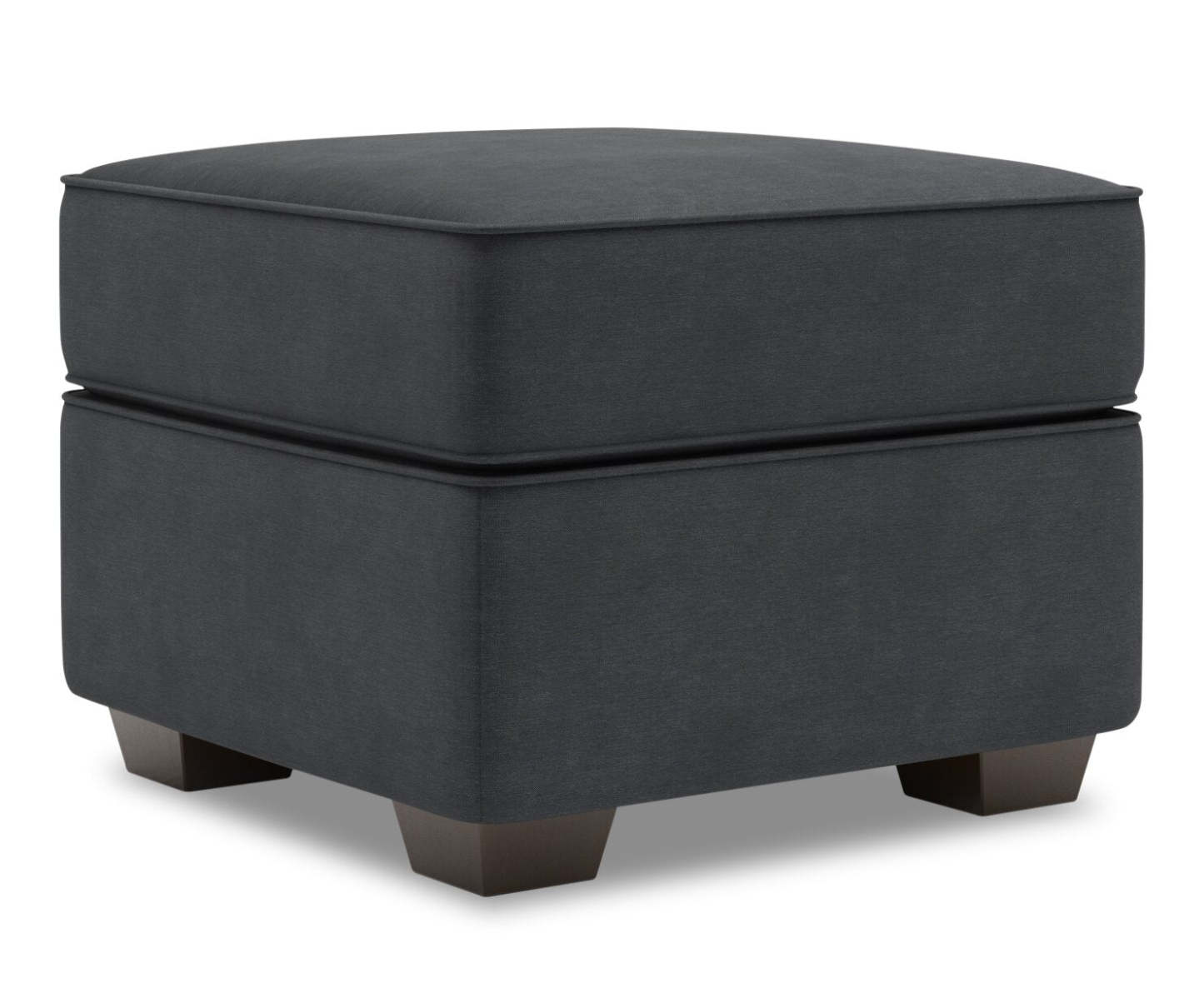Fabriqué au Canada Canapé personnalisable Lab Roll 24 poufs en tissu d'apparence lin - Pax gris poivre | Pouf Roll de Sofa Lab de 24 po fabriqué au Canada en tissu d'apparence lin - gris Pax Pepper | RO802949