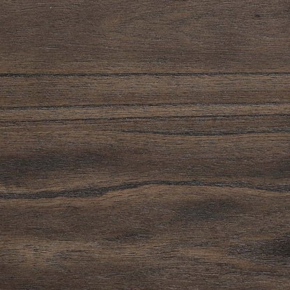 Kane 6 pièces Ensemble de chambre à coucher avec lit de rangement, commode, miroir et table de nuit, cuir végétalien, brun - taille queen