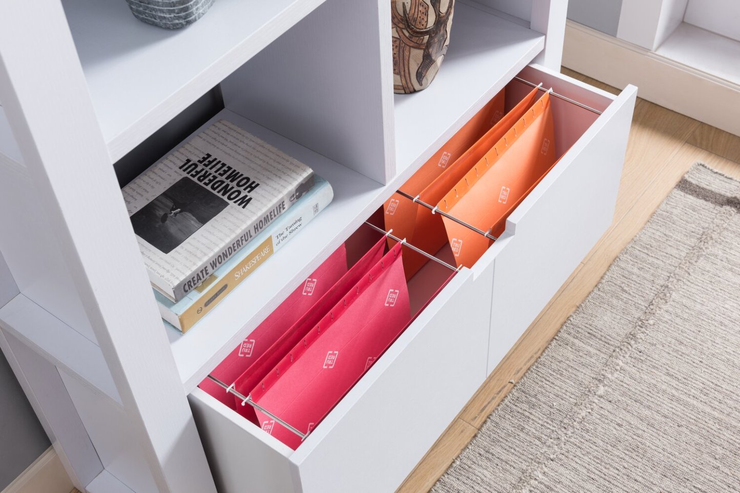 Bibliothèque Oscar Owen 36 avec tiroir et 6 étagères - Blanc|Bibliothèque Oscar Owen de 36 po avec tiroir et 6 tablettes - blanche