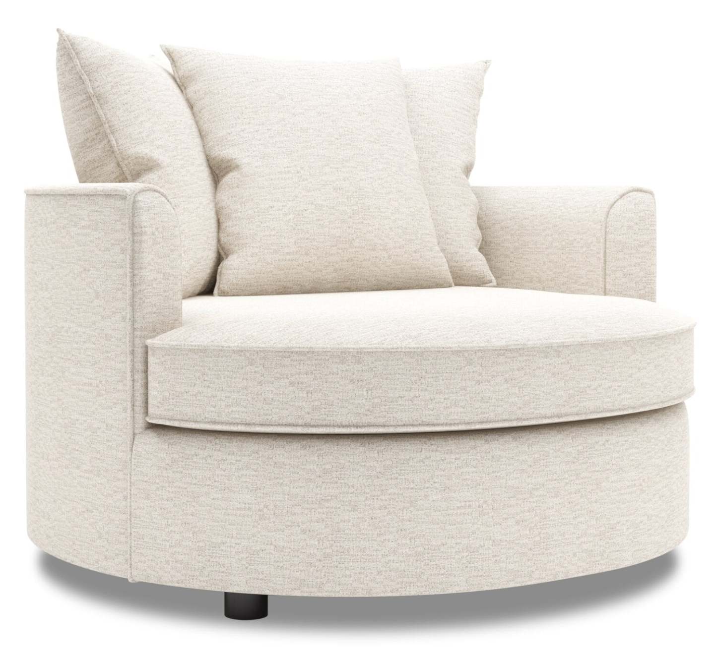 Fauteuil d’appoint enveloppant Sofa Lab de 48 po fabriqué au Canada en tissu de chenille - beige Luxury Sand | CUDD3093