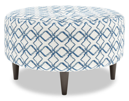 Pouf The Curve 31 en tissu, fabriqué au Canada par Sofa Lab (CURV1154) | Personnalisable