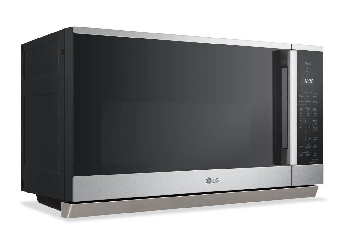 LG 2,1 Cu. Fort. Micro-ondes intelligent à cuisinière avec EasyClean® - MVEL2125X | Quatre à micro-ondes à hotte intégrée intelligente LG de 2,1 pi3 avec EasyCleanMD - MVEL2125X