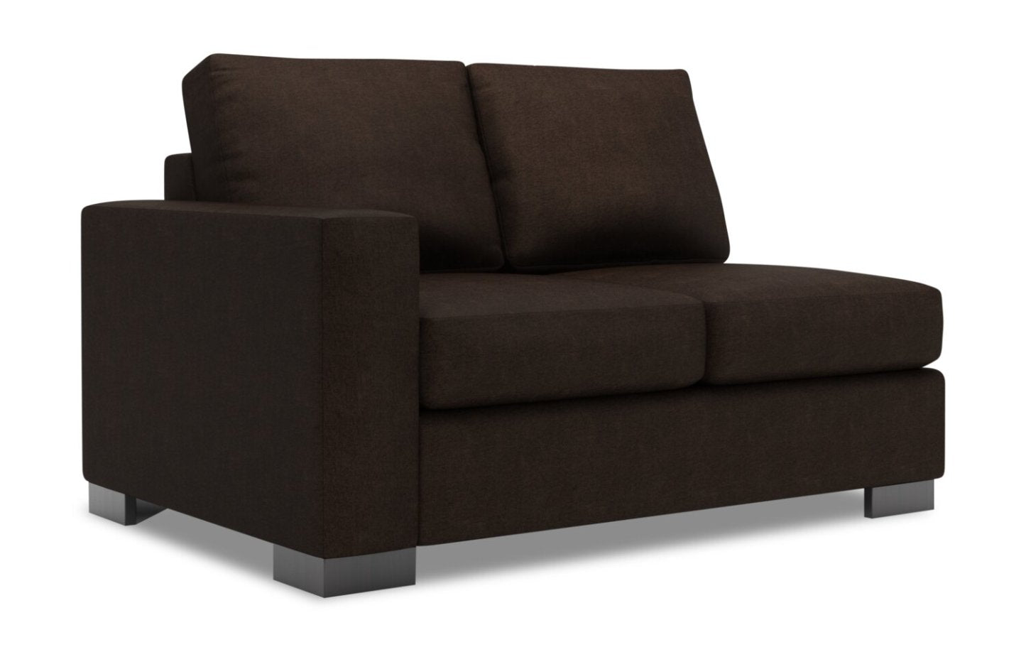 Sofa Lab Track LAF Loveseat - Chocolat de luxe | Causeuse de gauche Track de la collection Sofa Lab - Chocolat de luxe | TR233293