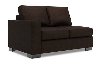 Sofa Lab Track LAF Loveseat - Chocolat de luxe | Causeuse de gauche Track de la collection Sofa Lab - Chocolat de luxe | TR233293