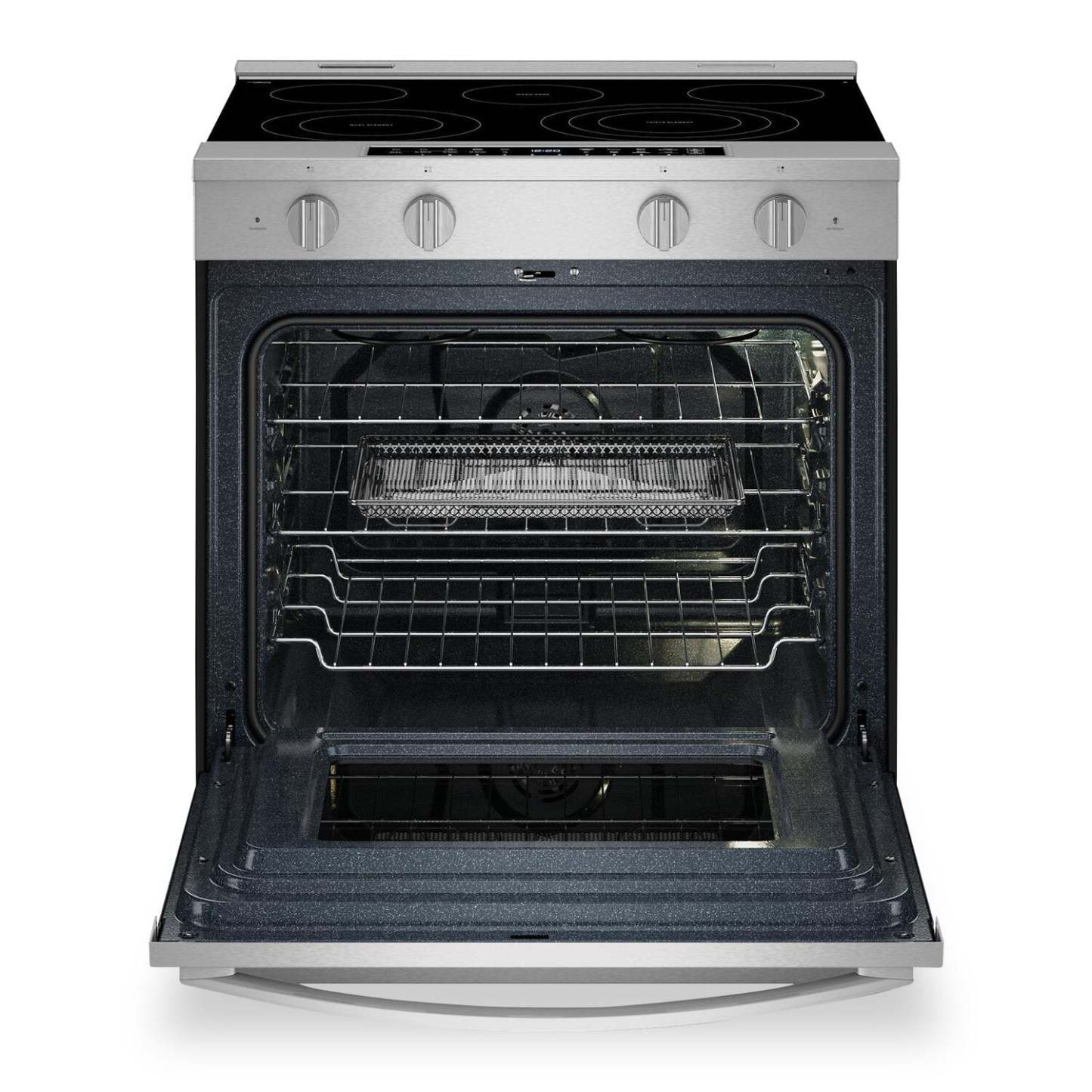 Cuisinière électrique Whirlpool de 5,3 pi3 avec friture à air et revêtement WipeCleanMC - acier inoxydable - YWSES7530RZ | Bain à remous 5,3 Cu. Fort. Cuisinière électrique avec revêtement Air Fry et WipeClean™ - Acier inoxydable - YWSES7530RZ | YWSES75Z