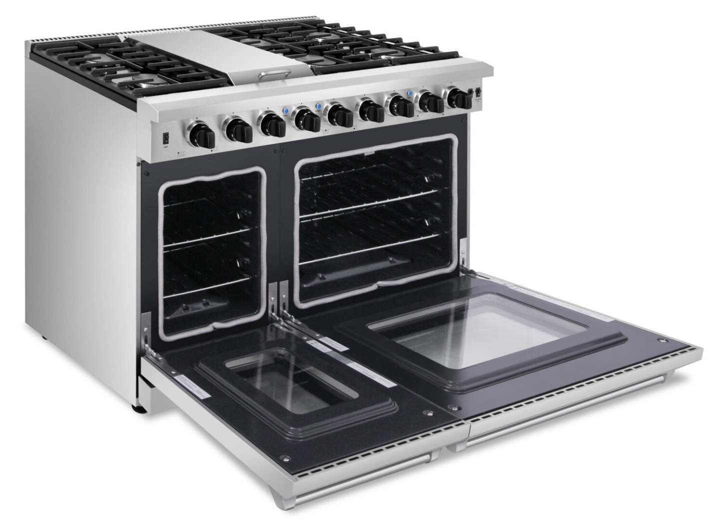Cuisine Thor 6,8 Cu. Fort. Cuisinière à gaz professionnelle à six brûleurs – LRG4807U-SS | Cuisinière professionnelle à gaz Thor Kitchen de 6,8 pi³ à six brûleurs – LRG4807U-SS | LRG4807S