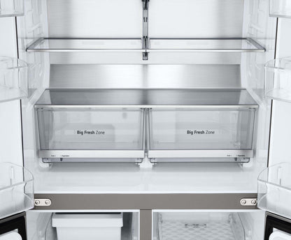 Réfrigérateur LG de 36" et de 23,6 pi3 à profondeur de comptoir à 4 portes françaises avec machine à glaçons - LF24C8200S | LG 36" 23.6 Cu. Réfrigérateur à profondeur de comptoir à 4 portes de pied français avec machine à glaçons - LF24C8200S